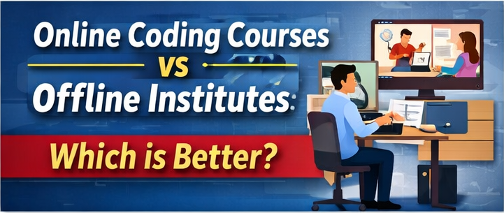 Online Coding Courses vs Offline Institutes – Which Is Better for Students